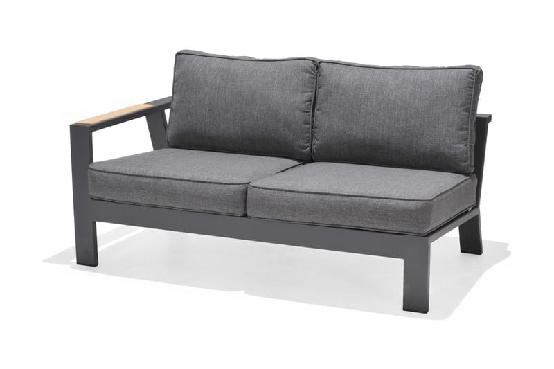 Palau 2-seter Sofa Høyre - Grå - Hagemøbler - Loungemøbler - Lounge sofa