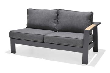 Palau 2-seter Sofa Venstre - Grå - Hagemøbler - Loungemøbler - Lounge sofa