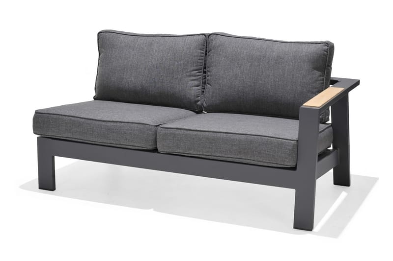 Palau 2-seter Sofa Venstre - Grå - Lounge sofa - Balkongsofaer - Utesofa