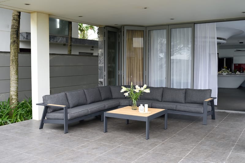 Palau 2-seter Sofa Venstre - Grå - Hagemøbler - Loungemøbler - Lounge sofa