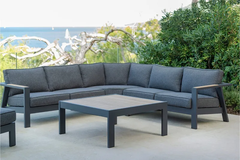 Palau 2-seter Sofa Venstre - Grå - Hagemøbler - Loungemøbler - Lounge sofa