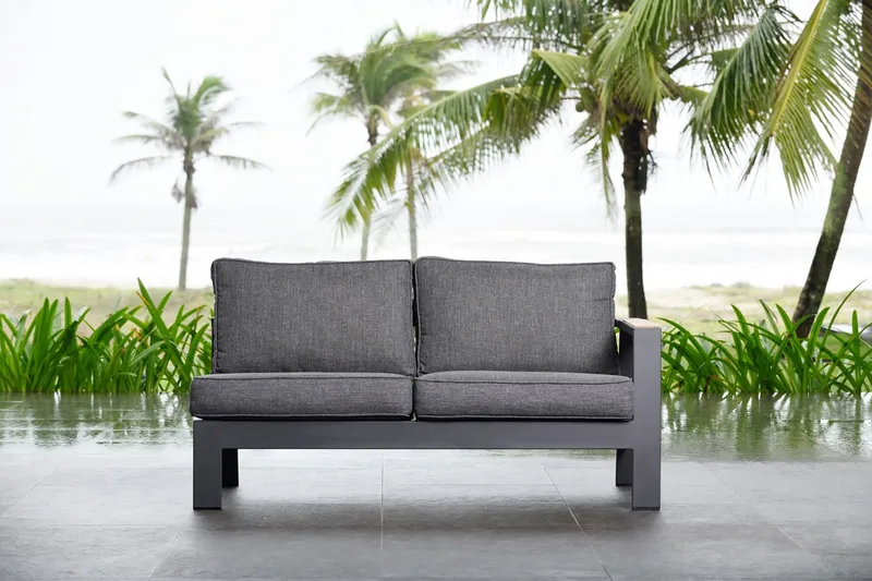 Palau 2-seter Sofa Venstre - Grå - Hagemøbler - Loungemøbler - Lounge sofa