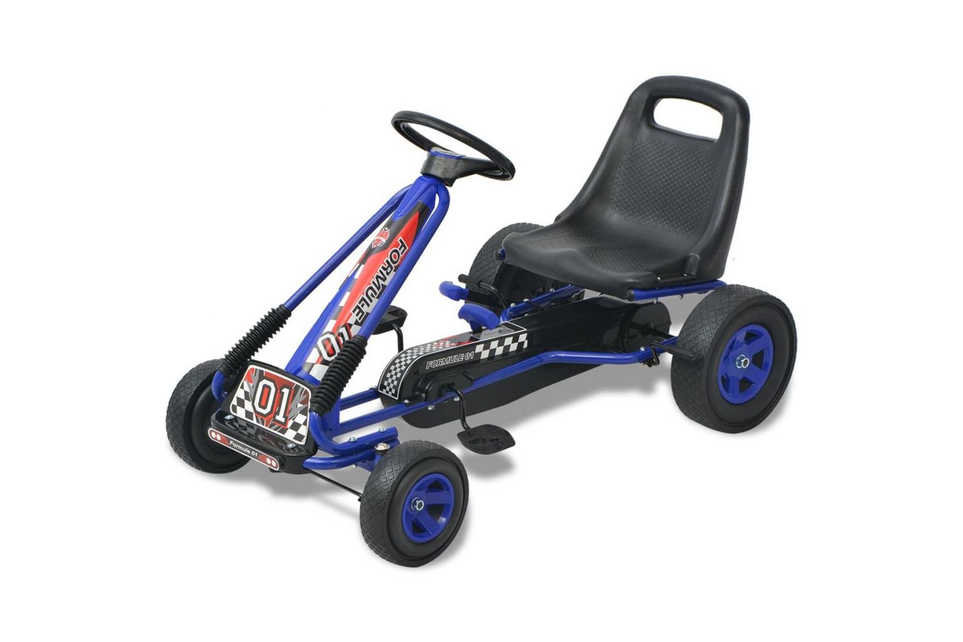 Pedal--go-kart med justerbar sete blå - Hagemøbler - Loungemøbler - Lounge sofa