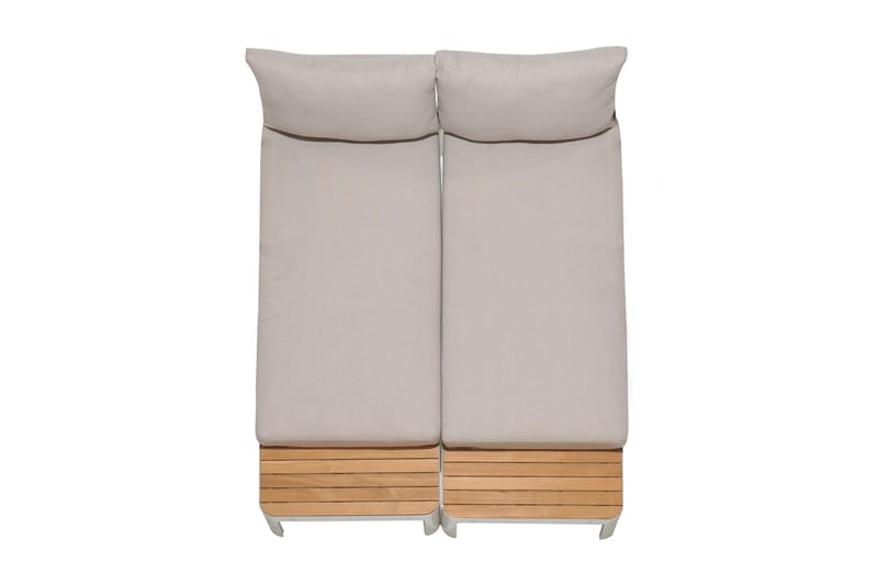 Portals 2-seter Sofa - Hvit/Tre - Hagemøbler - Loungemøbler - Lounge sofa
