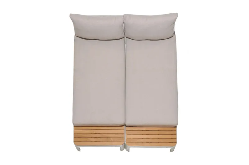 Portals 2-seter Sofa - Hvit/Tre - Hagemøbler - Loungemøbler - Lounge sofa