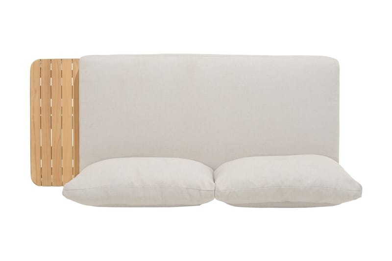Portals 2-seter Sofa - Hvit/Tre - Hagemøbler - Loungemøbler - Lounge sofa