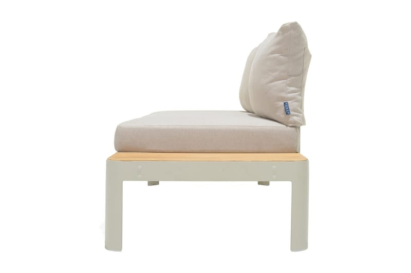 Portals 2-seter Sofa - Hvit/Tre - Hagemøbler - Loungemøbler - Lounge sofa
