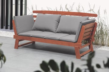 Portici Sofa 210 cm - Tre / Natur - Hagemøbler - Loungemøbler - Lounge sofa