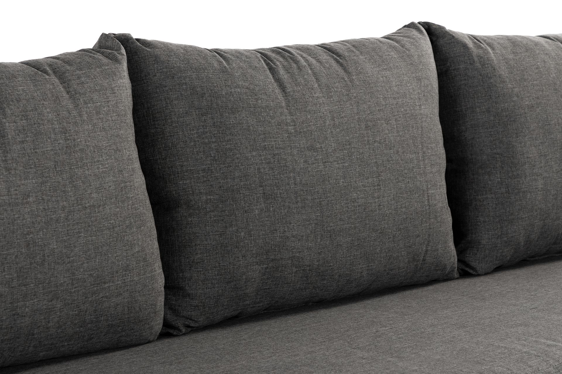 Sandina 3-seters Sofa - Tau/Svart/Grå - Hagemøbler - Loungemøbler - Lounge sofa