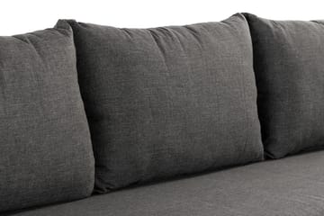 Sandina 3-seters Sofa - Tau/Svart/Grå - Hagemøbler - Loungemøbler - Lounge sofa