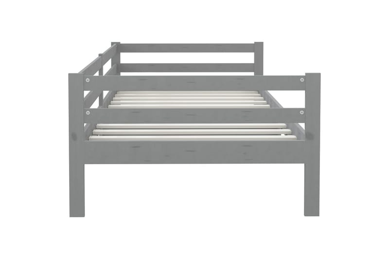 Sengeramme grå heltre furu 90x200 cm - Grå - Lounge sofa - Utesofa