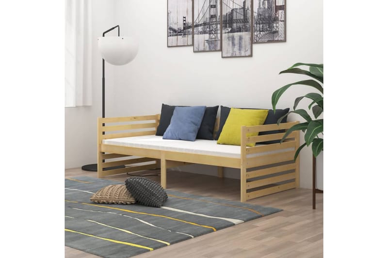 Sengeramme heltre furu 90x200 cm - Brun - Utesofa - Lounge sofa
