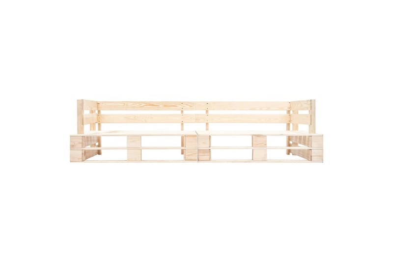 Sofa 2-seters paller naturlig tre - Hagemøbler - Loungemøbler - Lounge sofa