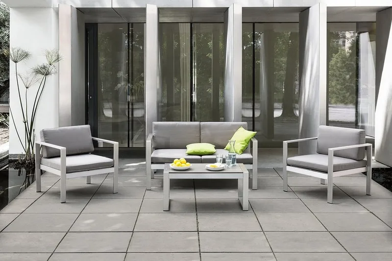 Tirrena Sofa 142 cm - Grå - Hagemøbler - Loungemøbler - Lounge sofa