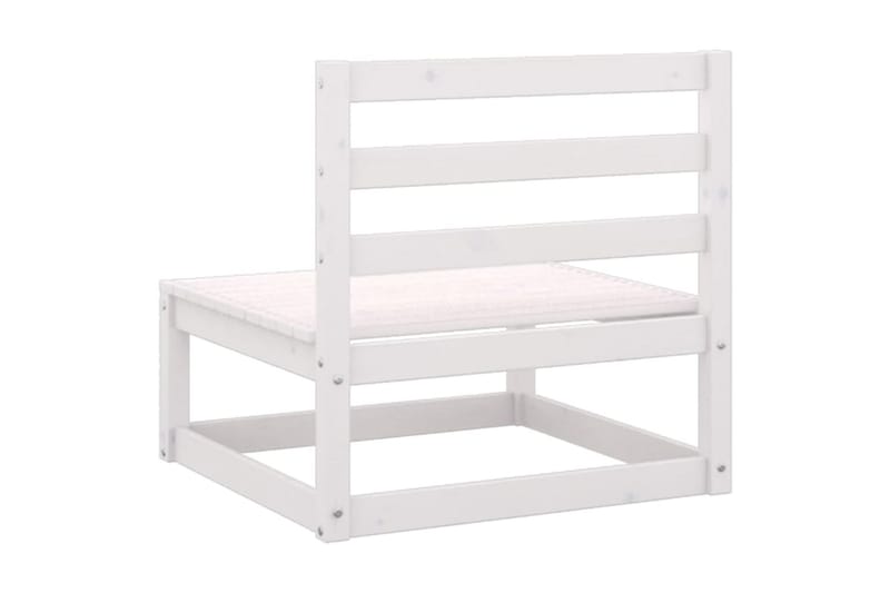 Utendørs midtsofaer 2 stk hvit heltre furu - Hvit - Hagemøbler - Loungemøbler - Lounge sofa