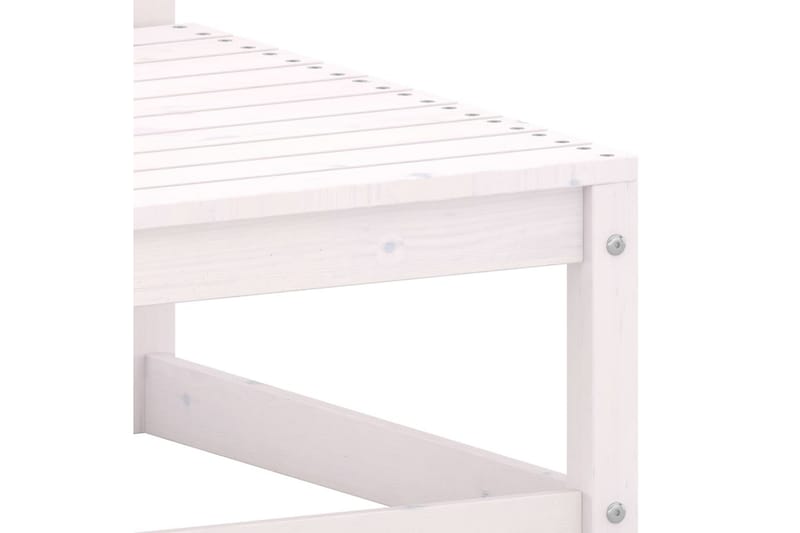 Utendørs midtsofaer 2 stk hvit heltre furu - Hvit - Hagemøbler - Loungemøbler - Lounge sofa