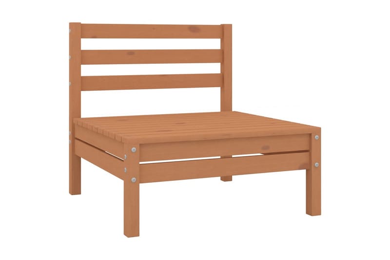 Utendørs midtsofaer 4 stk heltre furu honningbrun - Brun - Hagemøbler - Loungemøbler - Lounge sofa