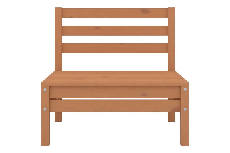 Utendørs midtsofaer 4 stk heltre furu honningbrun - Brun - Hagemøbler - Loungemøbler - Lounge sofa