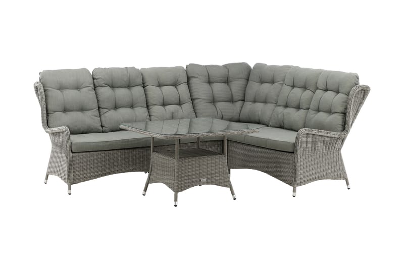 Washington Hjørnesofa - Grå - Hagemøbler - Loungemøbler - Lounge sofa