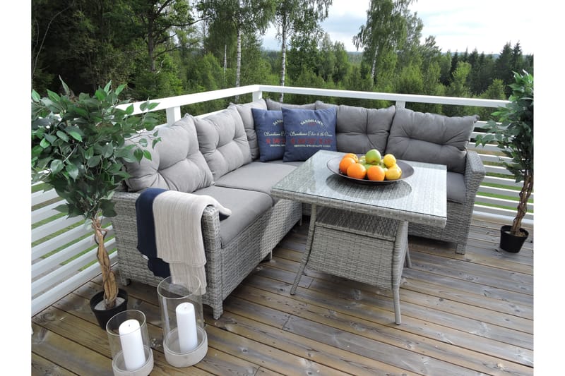 Watford Hjørnesofa Grå - Venture Home - Lounge sofa - Utesofa