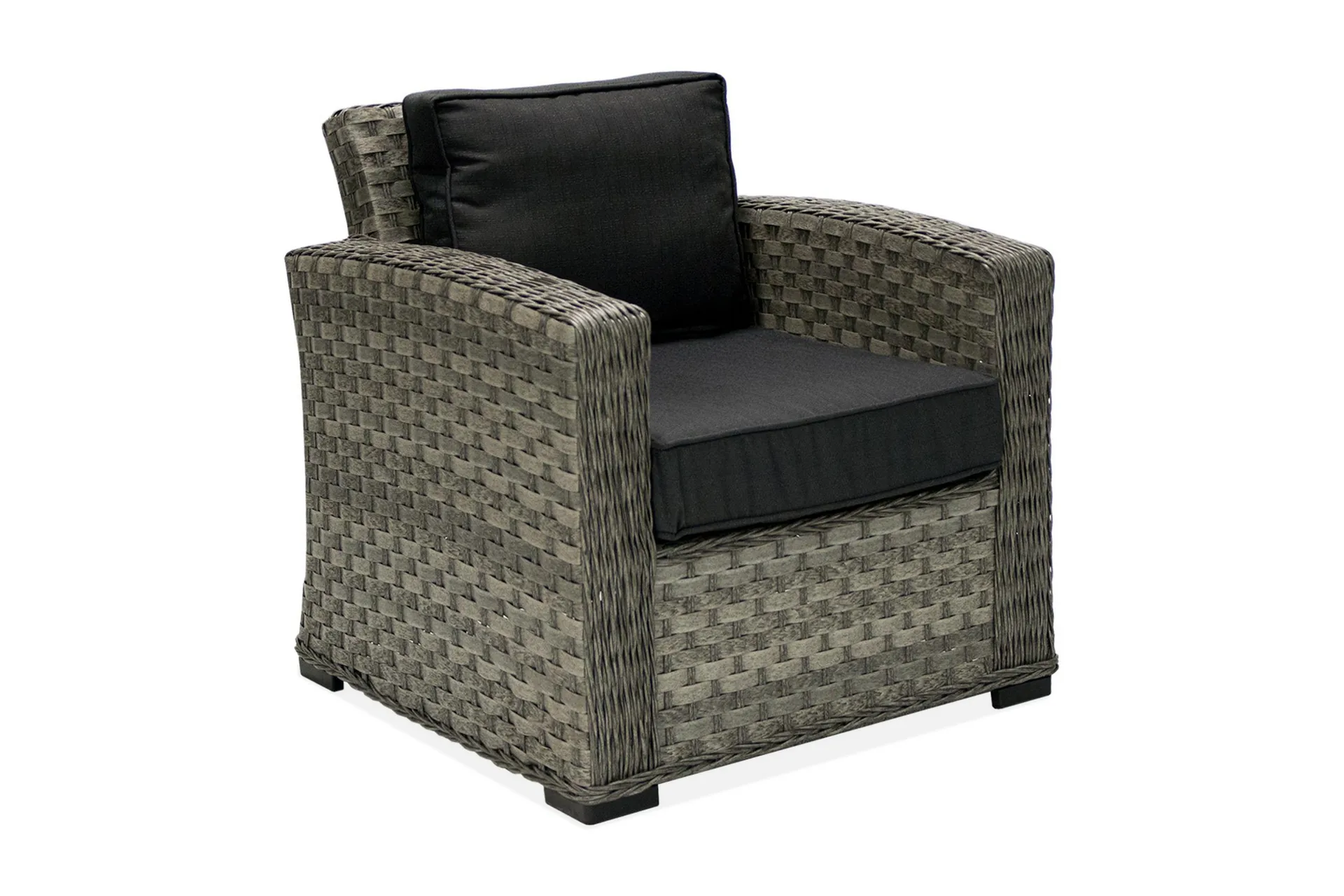Lenestol GENEVA med pute 78x75x78cm grå -