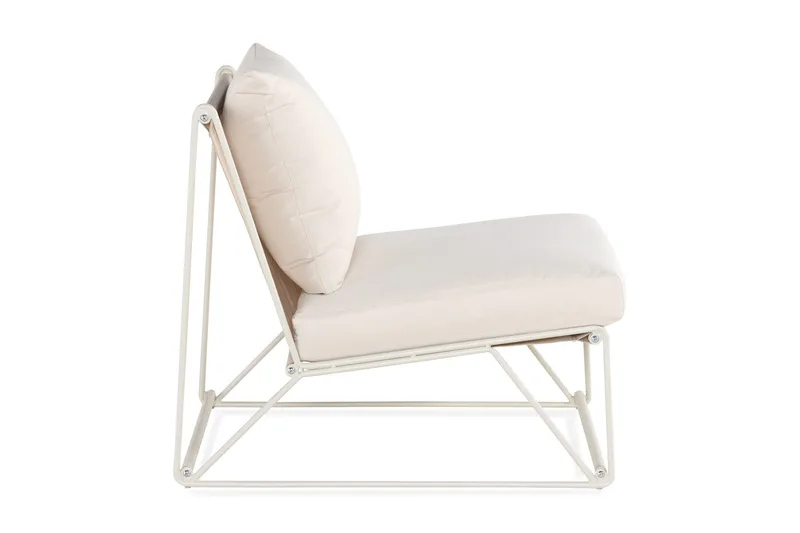 Usteryd Lenestol Utendørs Beige - Grå - Hagemøbler - Loungemøbler - Loungestol ute