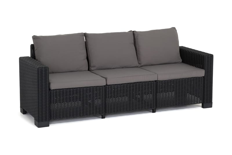 Moorea Loungesofa 3-seter - Grafitt - Utesofa - Lounge sofa