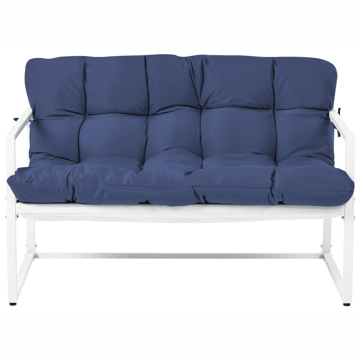 Sofagruppe utendørs med bord 4-seter Garda - Blå/Hvit - Hagemøbler - Loungemøbler - Sofagruppe utendørs