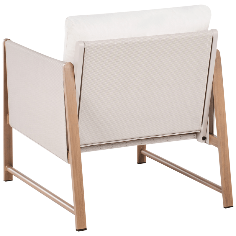 Sofagruppe utendørs med bord og fotskammel 5-seter Nola - Beige/Brun - Hagemøbler - Loungemøbler - Sofagruppe utendørs