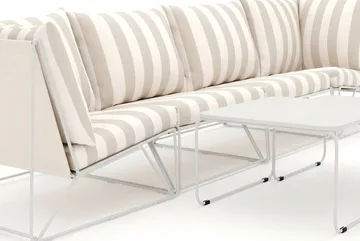 Usteryd utendørs rett 4-seters sofa - Beige/Stripet - Hagemøbler - Loungemøbler - Sofagruppe utendørs