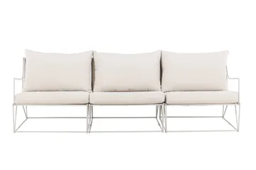 Usteryd 3-seters loungesofa - Beige - Hagemøbler - Loungemøbler - Lounge sofa