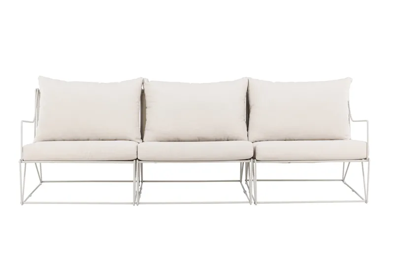 Usteryd 3-seters loungesofa - Beige - Hagemøbler - Loungemøbler - Lounge sofa