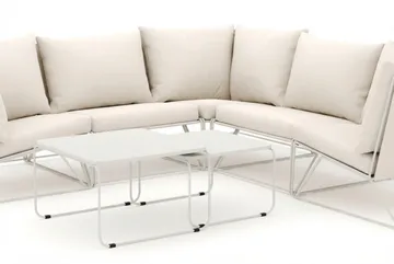 Usteryd utendørs hjørnesofa 5-seter vendbar - Beige/Beige - Hagemøbler - Loungemøbler - Sofagruppe utendørs
