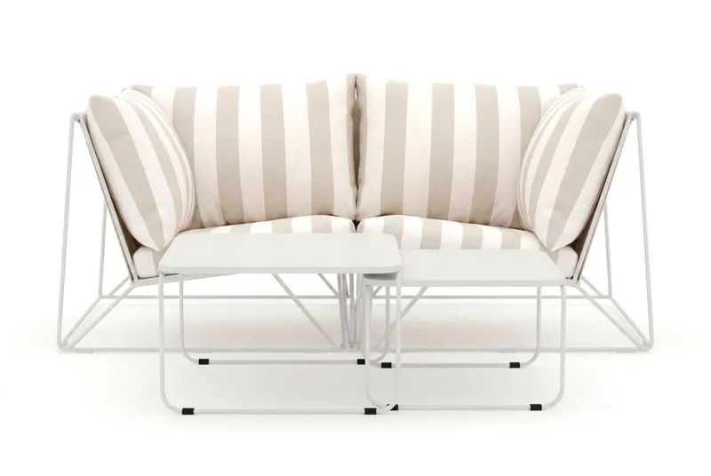 Usteryd utendørs rett 2-seters sofa - Beige/Stripete - Hage - Utemiljø - Veranda & terrasse - Verandamøbler