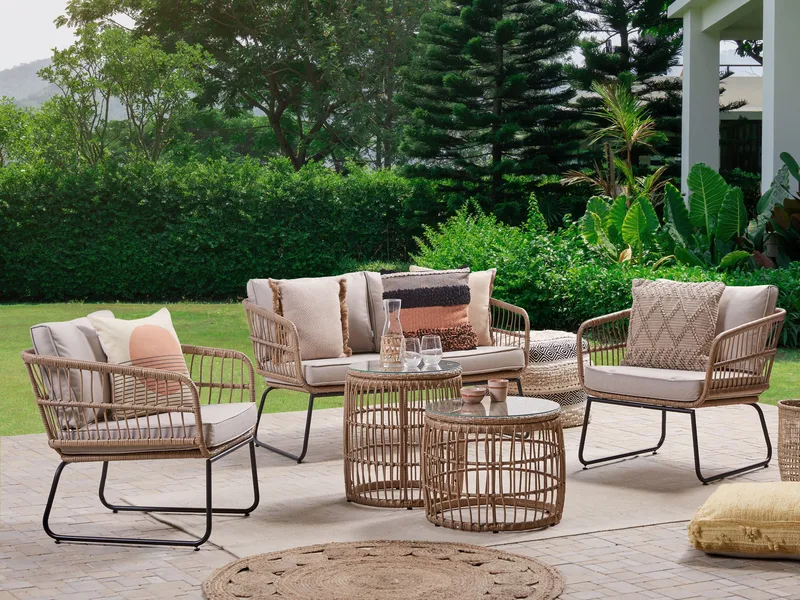Utegruppe Ravello - beige - Hagemøbler - Loungemøbler - Sofagruppe utendørs