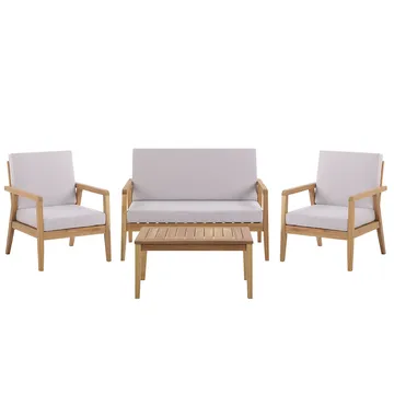 Utegruppe Pallano - taupe - Hagemøbler - Loungemøbler - Sofagruppe utendørs