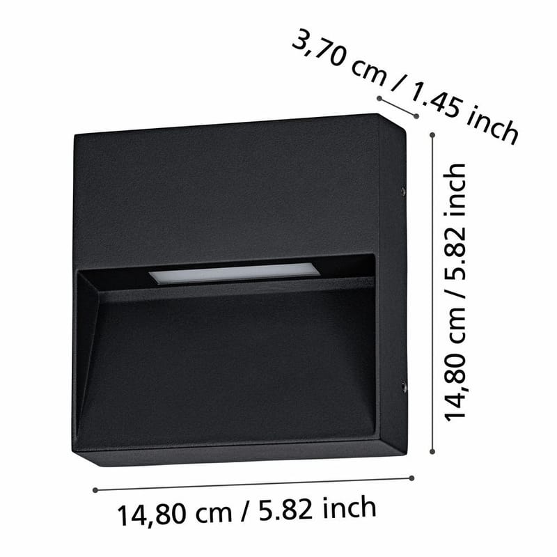 Vegglampe Utendørsbelysning Maruggio - 15 cm - Hage - Utemiljø - Entré - Entrébelysning