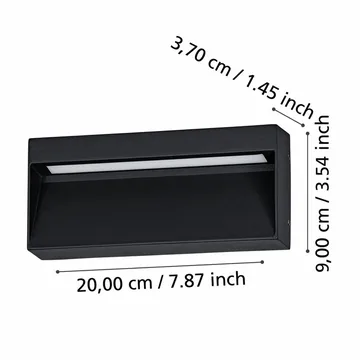 Vegglampe Utendørsbelysning Maruggio - 9 cm - Hage - Utemiljø - Entré - Entrébelysning