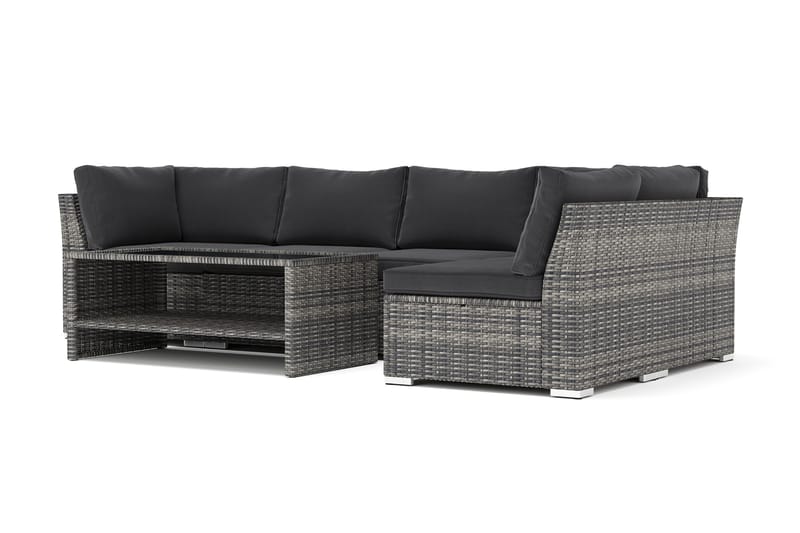 Wisconsin utendørs divansofa 5-seter vendbar, Grå