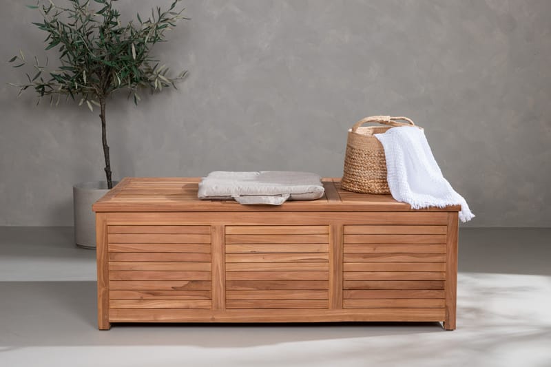 Trento Putekasse 130x70 cm - Brun - Hagemøbler - Puteoppbevaring & møbelbeskyttelse - Putebokser & Putekasser