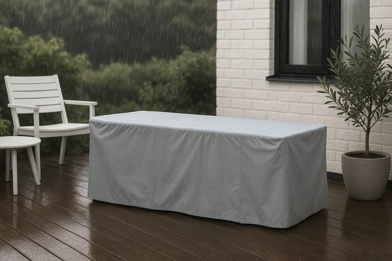Klas Møbeltrekk til Utebenk 180x50x60 cm - Grå - Hagemøbler - Puteoppbevaring & møbelbeskyttelse - Overtrekk hagemøbler