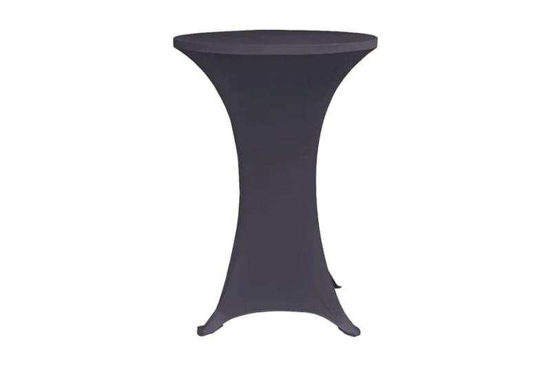 Elastisk bordduk 4 stk 60 cm antrasitt - Grå - Overtrekk hagemøbler