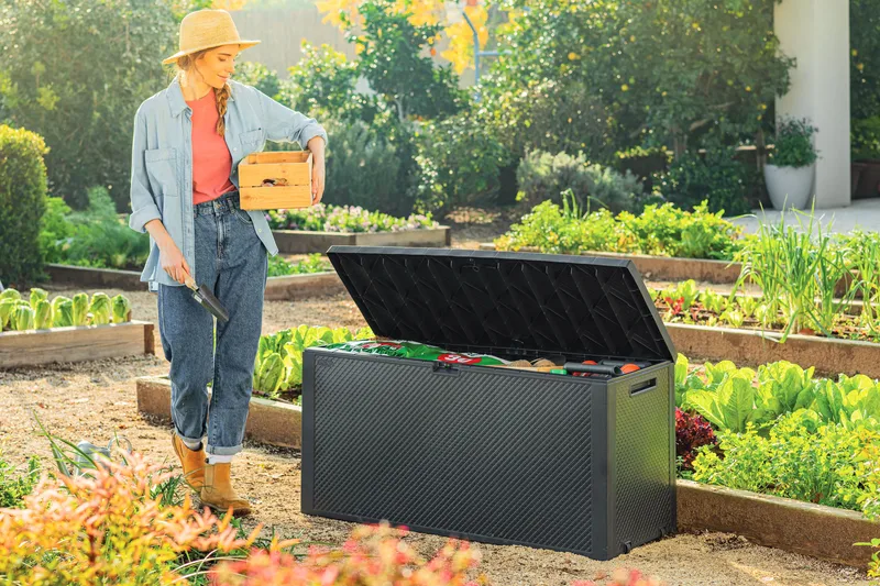 Emila Putekasse - Antrasitt - Hagemøbler - Puteoppbevaring & møbelbeskyttelse - Putebokser & Putekasser