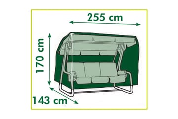 Nature Hagemøbeltrekk for verandahusker 255x170x143 cm - Hagemøbler - Puteoppbevaring & møbelbeskyttelse - Hammockbeskyttelse