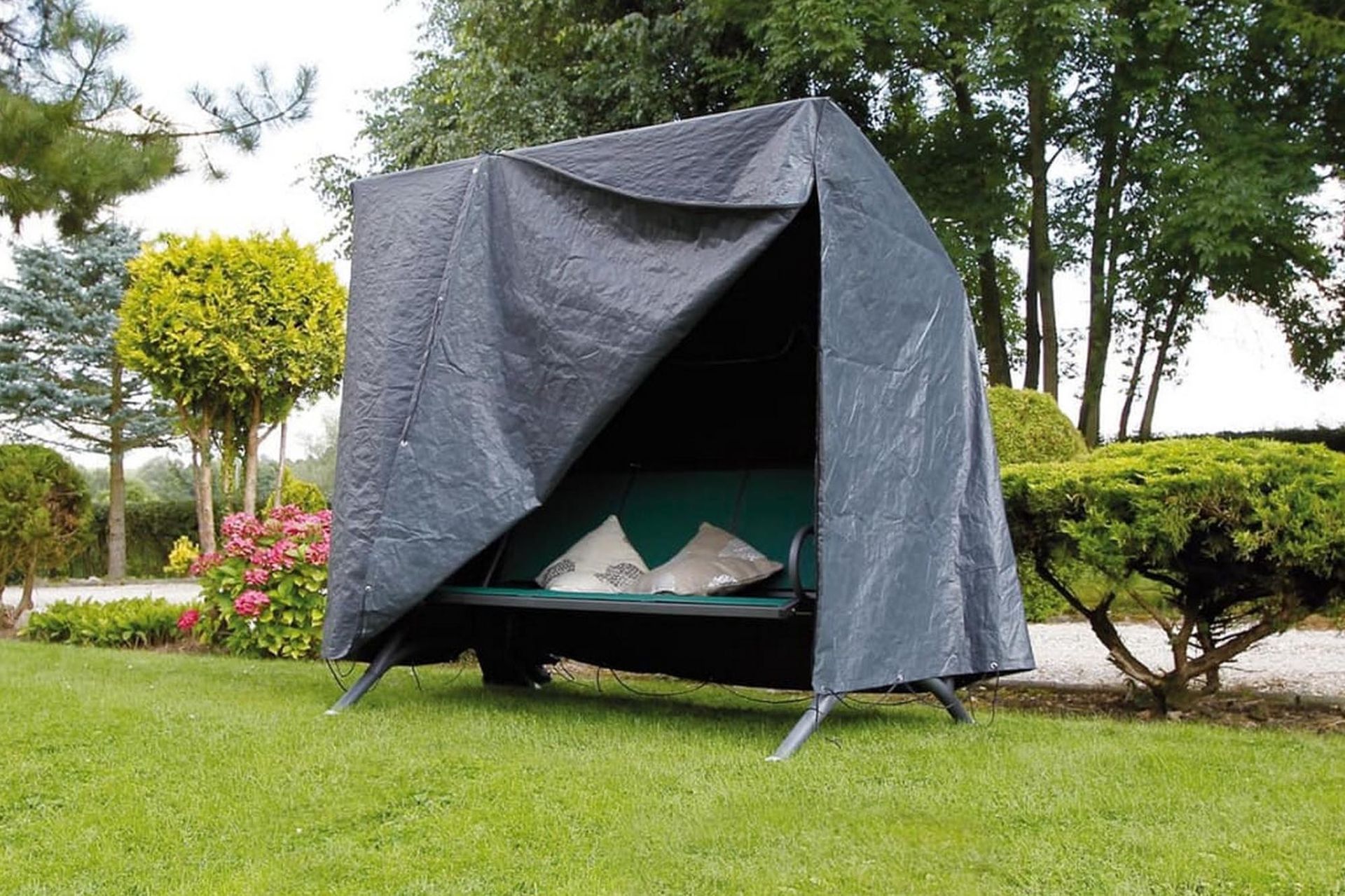 Nature Hagemøbeltrekk for verandahusker 255x170x143 cm - Hagemøbler - Puteoppbevaring & møbelbeskyttelse - Hammockbeskyttelse