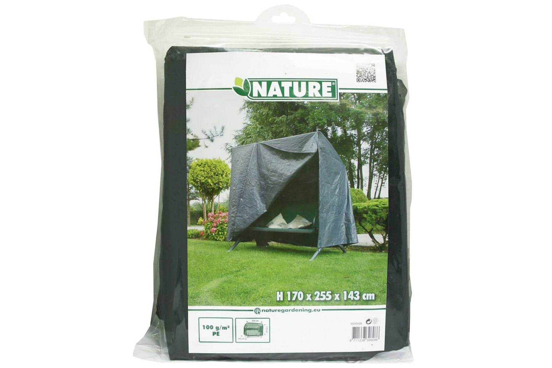 Nature Hagemøbeltrekk for verandahusker 255x170x143 cm - Hagemøbler - Puteoppbevaring & møbelbeskyttelse - Hammockbeskyttelse