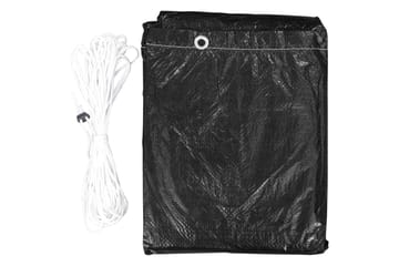 Trekk til huskebenk 2 stk 6 maljer 135x105x175 cm - Svart - Hagemøbler - Puteoppbevaring & møbelbeskyttelse - Hammockbeskyttelse