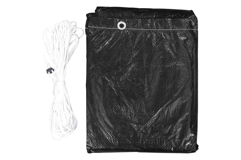 Trekk til huskebenk 2 stk 6 maljer 135x105x175 cm - Svart - Hagemøbler - Puteoppbevaring & møbelbeskyttelse - Hammockbeskyttelse