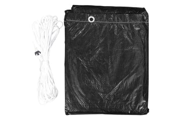 Trekk til huskebenk 2 stk 6 maljer 185x117x170 cm - Svart - Hagemøbler - Puteoppbevaring & møbelbeskyttelse - Hammockbeskyttelse