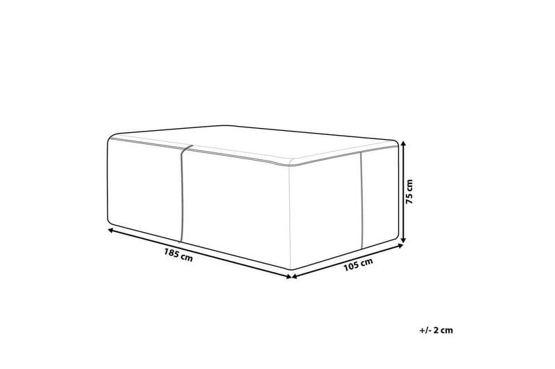 Møbelbeskyttelse Chuva - Svart, 185x105x75 cm - Hagemøbler - Puteoppbevaring & møbelbeskyttelse - Overtrekk hagemøbler